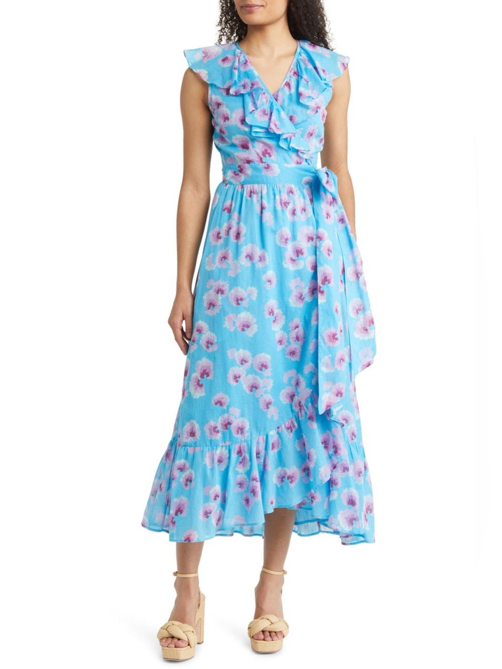 Banjanan Eris Floral Print Wrap Dress